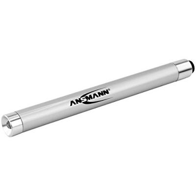ANSMANN Lampe stylo &agrave; pile(s) LED 133.8 mm  1600-0169 X15 argent