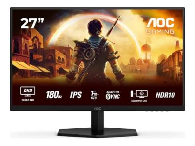 AOC Ecran PC Gaming  Q27G42XE 27"" 180 Hz QHD Noir et Rouge 