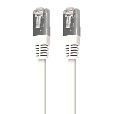 APM C&acirc;ble RJ45 Blind&eacute; Cat&eacute;gorie 6 F-UTP 4P 20m Blanc 560351 - Lot de 2