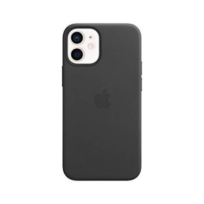APPLE  iPhone 12 mini Coque en cuir avec MagSafe - Noir - Neuf