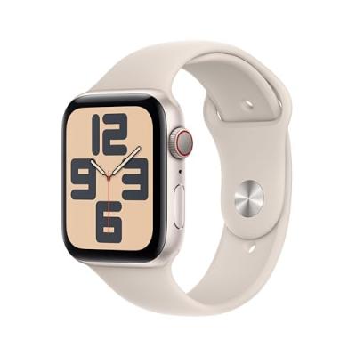 Montre connect&eacute;e APPLE WATCH SE 44MM Alu/Lumi&egrave;re Stellaire Cell S/M