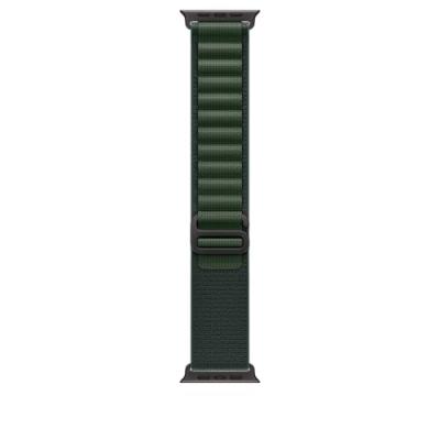 APPLE  Alpine Loop Verde Scuro (49 Mm) - Small - Titanio Nero