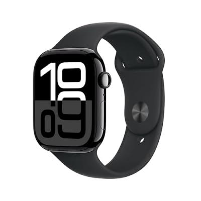 Apple Watch series 10 GPS+Cellular 46 Aluminium Noir de jais Bracelet Sport S/M