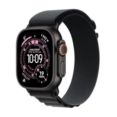 Watch Ultra 3 GPS + Cellular 49mm Boitier en Titane Noir avec Boucle Alpine Noir - Medium