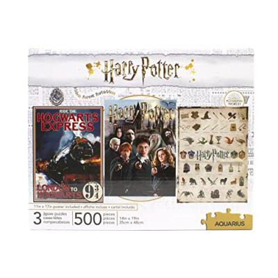AQUARIUS  Harry Potter pack 3 puzzle Movie Poster (500 pi&egrave;ces)- - Puzz