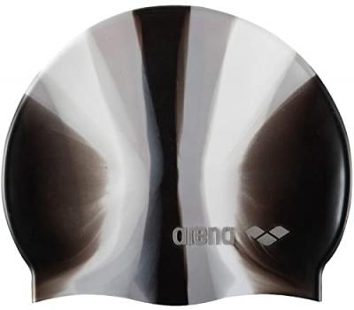 ARENA  Pop Art Bonnet de Piscine Mixte Adulte, Gris/Noir, Taille Unique