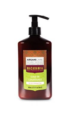 ARGANICARE Soin sans rin&ccedil;age macadamia cheveux secs  400ml