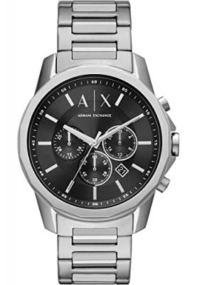 ARMANI EXCHANGE Montre Homme Banks Noir AX1720 Gris 