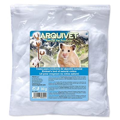 GENERIQUE Coton pour Hamsters Blanc 30 GR Arquivet