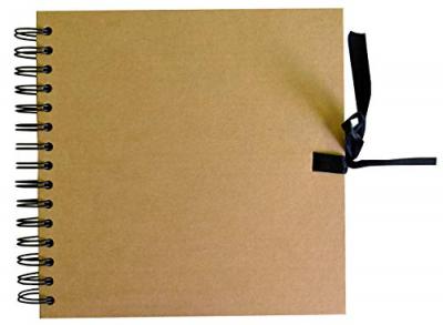 ARTEMIO  11009019 Album en Kraft avec Spirale, 20 x 20 cm Beige
