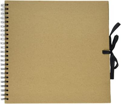ARTEMIO  album &agrave; spirales pour scrapbooking naturel 30 x 30&nbsp;cm