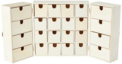 ARTEMIO Meuble 24 Tiroirs en Bois &agrave; customiser - Meuble Rangement