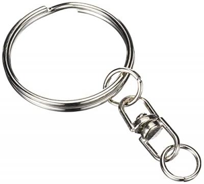 GENERIQUE Artemio Anneau pour Porte-Cl&eacute; avec Cha&icirc;nette - 10, M&eacute;tal, Or, 25mm