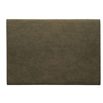 ASA SELECTION ASA Vegan Leather Set de Table en polyur&eacute;thane, Kaki, 46 x 33 cm