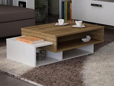Table basse design scandinave marron