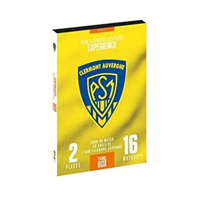 TICK&BOX Coffret cadeau - ticketbox - asm clermont auvergne - exp&eacute;rience