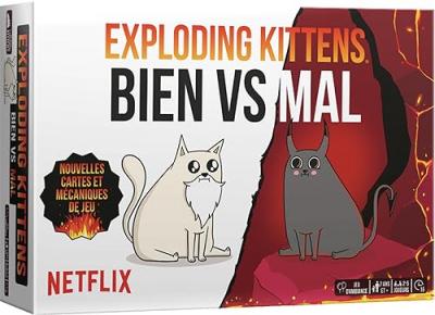 ASMODEE Exploding Kittens : Bien vs Mal - Jeu de soci&eacute;t&eacute; - EKIEK12FR