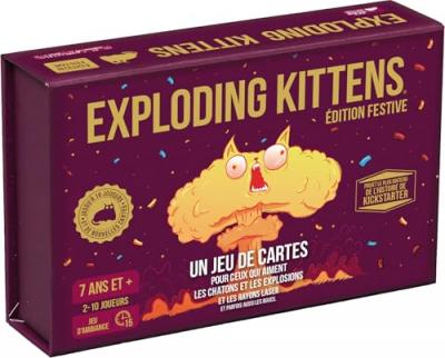 ASMODEE Jeu d&rsquo;ambiance  Exploding Kittens Party Pack Edition