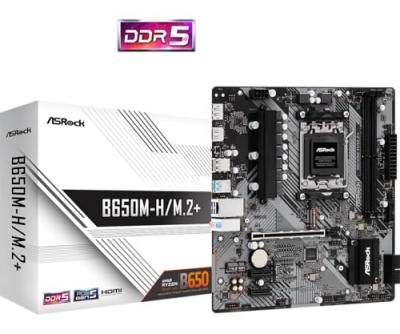 ASROCK  B650M-H/M.2+ socket AM5, Socket AM5 carte m&egrave;re