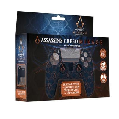 FREAKS AND GEEKS Coque Silicone + Grips - Assassin's Creed - Bleu-Accessoire-PS5