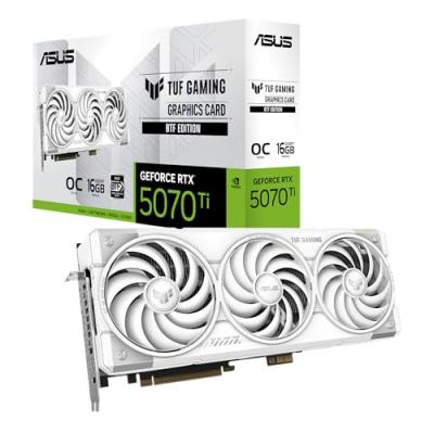 ASUS  TUF-RTX5070TI-O16G-BTF-WHITE NVIDIA GeForce RTX 5070 Ti 16 Go GDDR7