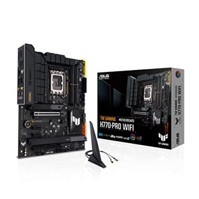 ASUS Carte M&egrave;re  TUF Gaming H770-PRO WiFi 90MB1D50-M0EAY0 LGA1700 Intel H770 DDR5 ATX Noir 