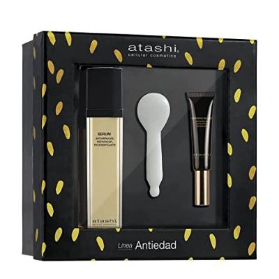 ATASHI  Coffre anti-&acirc;ge au Gardenia Jasminoid et Black Pearl 3 pi&egrave;ces
