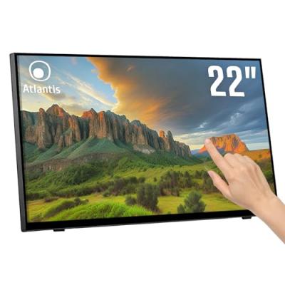 ATLANTIS Moniteur Tactile 22 Pouces  A05-T22A-VHDM Full HD 1920x1080 HDMI VGA DP