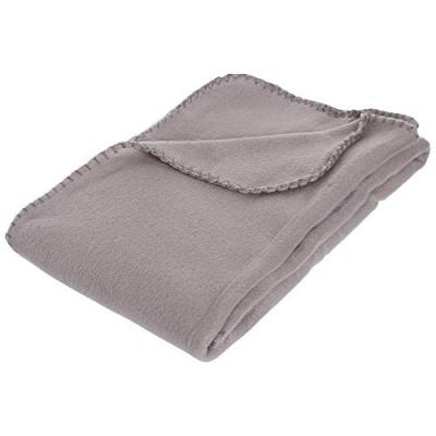 ATMOSPHERA CREATEUR D INTERIEUR Plaid polaire gris souris 125x150cm - Atmosphera Cr&eacute;ateur dint&eacute;rieur