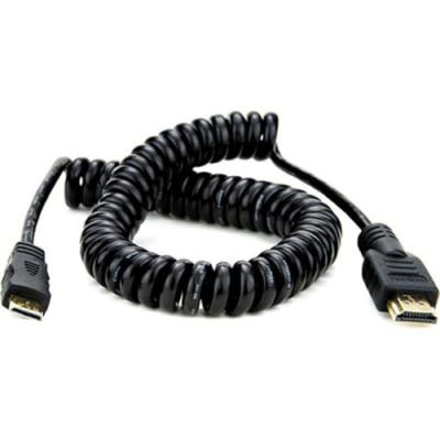 ATOMOS  ATOMCAB009 C&acirc;ble HDMI vers mini HDMI torsad&eacute; 50 cm Noir