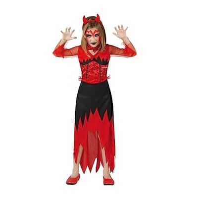 ATOSA -70108 Costume-D&eacute;guisement Femme D&eacute;mon 5-6 Ans, 70108, Rouge