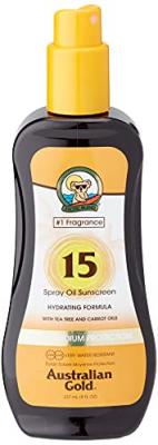 AUSTRALIAN GOLD  Tea Tree&carrot Oils Spray Spf15 237ml Orange Homme