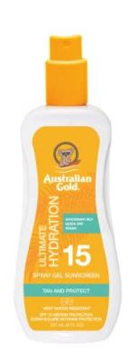 AUSTRALIAN GOLD  Spray Gel sans Agent Bronzant SPF 15 237 ml