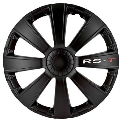 AUTOSTYLE Enjoliveur de roue 4 pi&egrave;ces RS-T 14 pouces noir