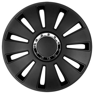 AUTOSTYLE Jeu d':enjoliveurs 4 pi&egrave;ces Silverstone Pro 16 pouces noir