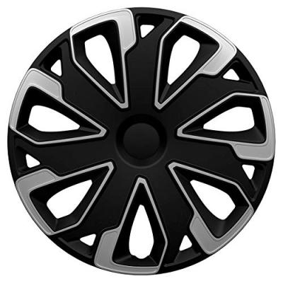 AUTOSTYLE  enjoliveurs Ultimo15 pouces ABS noir/argent jeu de 4