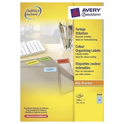 AVERY  - &eacute;tiquettes pour dossiers - 2400 &eacute;tiquette(s)