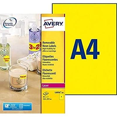 AVERY  - &eacute;tiquettes - 20 unit&eacute;s