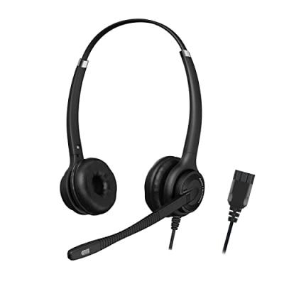 AXTEL  Elite HD Voice Duo Casque T&eacute;l&eacute;phonique Filaire
