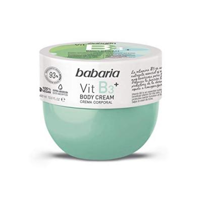 BABARIA  Crema Corporal Hidratante Vitamina B3, 400ml