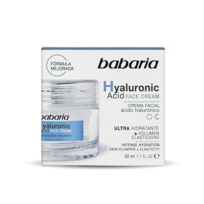 BABARIA Cr&egrave;me Hydratante pour le Visage  Acide Hyaluronique (50 ml)