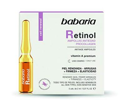 BABARIA Ampoules de traitement anti-&acirc;ge au r&eacute;tinol  5 unit&eacute;s