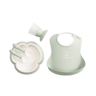 BABYBJORN BabyBj&ouml;rn Coffret Repas B&eacute;b&eacute; lot de 5, Vert pastel