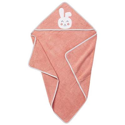 BABYCALIN  Cape de bain Lapin brod&eacute; - 80 x 80 cm
