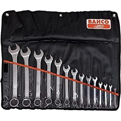 BAHCO Jeu de 17 cl&eacute;s mixtes plates m&eacute;triques 8-32 mm en pochette 111M/17TL