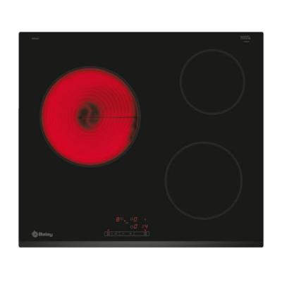 BALAY Plaques vitro-c&eacute;ramiques 3EB714LR. 60 cm Noir (3 zones de cuisson)