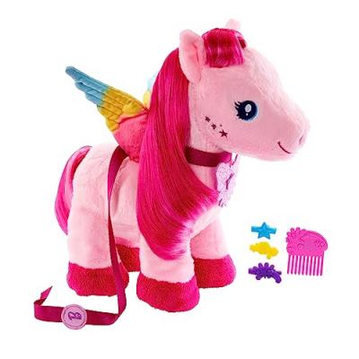 MATTEL Barbie A Touch Of Magic P&eacute;gase Marche Et Bat Des Ailes Peluche