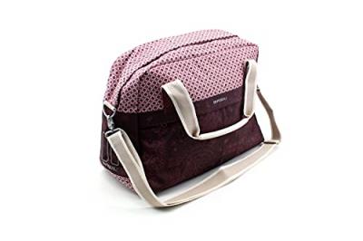 BASIL Sac &agrave; main  Boh&egrave;me rouge figue pour porte bagage v&eacute;lo 18L