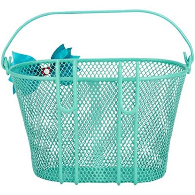  Basil Gelsomino Cestino Bicicletta per Bambini Giovent&ugrave; Unisex, Verde, 28 cm x 20 cm x 19 cm