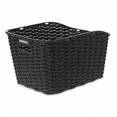 BASIL  panier WeaveWP arri&egrave;re 37 litres noir